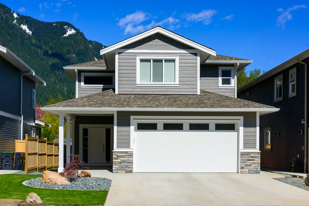 Brand new house on the final stage of construction