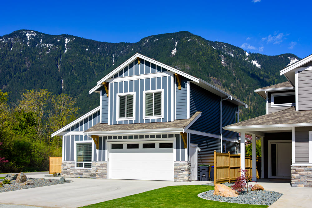 Brand new house on the final stage of construction