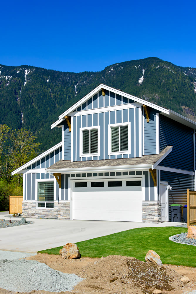 Brand new house on the final stage of construction