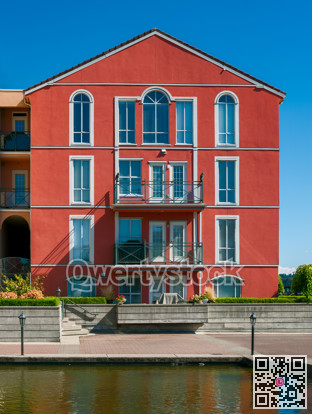 Italian style residential building on Fraser river waterfront