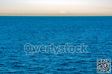 Mountain Baker view from a ship on Pacific ocean