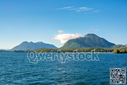 Beautiful view on costal mountain landscape of Vancouver island, Canada