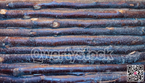 Texture of mixed birch branches. Wooden background for copy space.