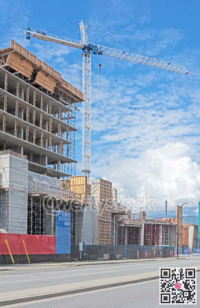 Concrete high rise residential building under constraction