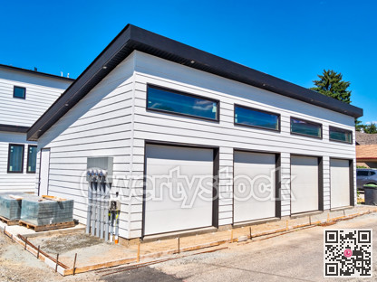 Four stall garage of a residential house under construction