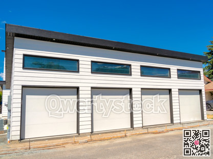Four stall garage of a residential house under construction